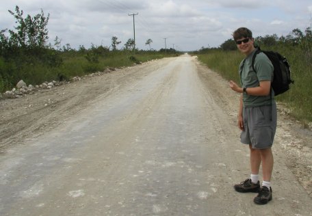 Walking to Crooked Tree Wildlife Sanctuary