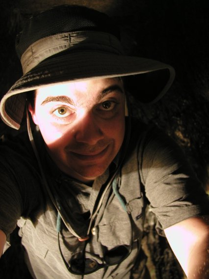 Chichen Itza - Keith Inside El Castillo