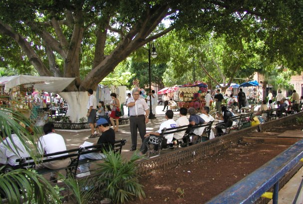 Merida - Plaza Grande on Sunday