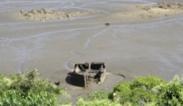 Dead Boat in Panama Canal
