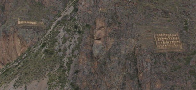 Ollantaytambo - Guard Tower and Storage Closeup