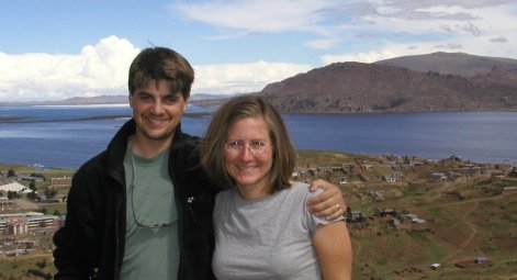 Keith and
Erin at Lake Titicaca